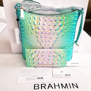 NWT Brahmin Cotton Candy Ombre Katie w/ Ady Wallet